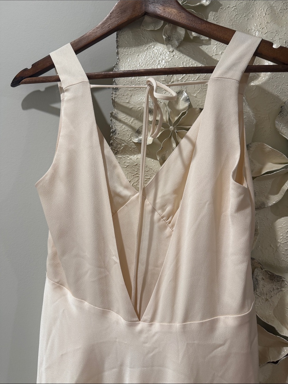 Park& Fifth Gracey Maxi Dress Ivory Halter Open Back Size Small NWT - Picture 10 of 15